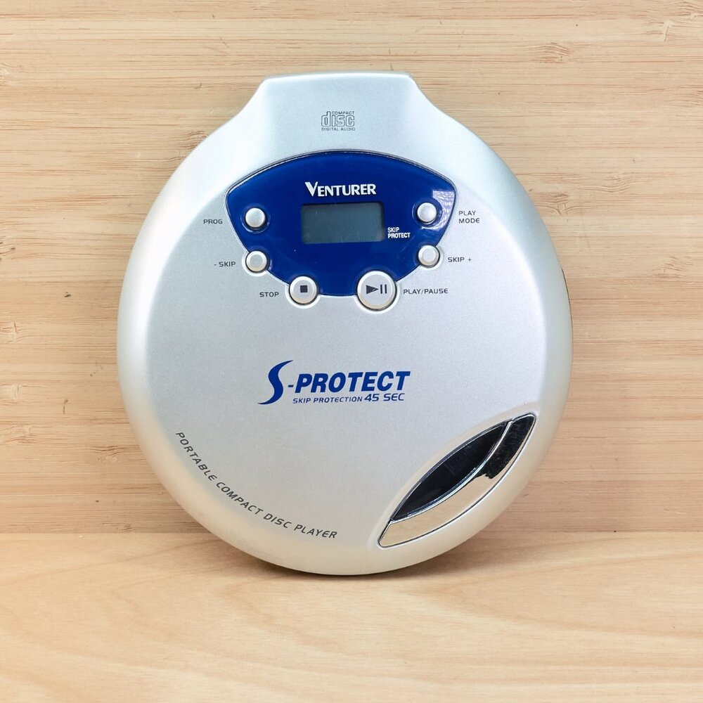Venturer S-Protect Portable CD Player DM8707-45 / Silver Vintage